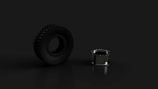 米其林XZL 395-85R20军用轮胎和轮辋缩略图